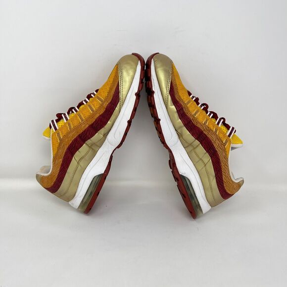 Nike Air Max 95 Zen Premium Leo Maize Gold Yellow Athletic Shoes Women Size 8.5 - Picture 5 of 10